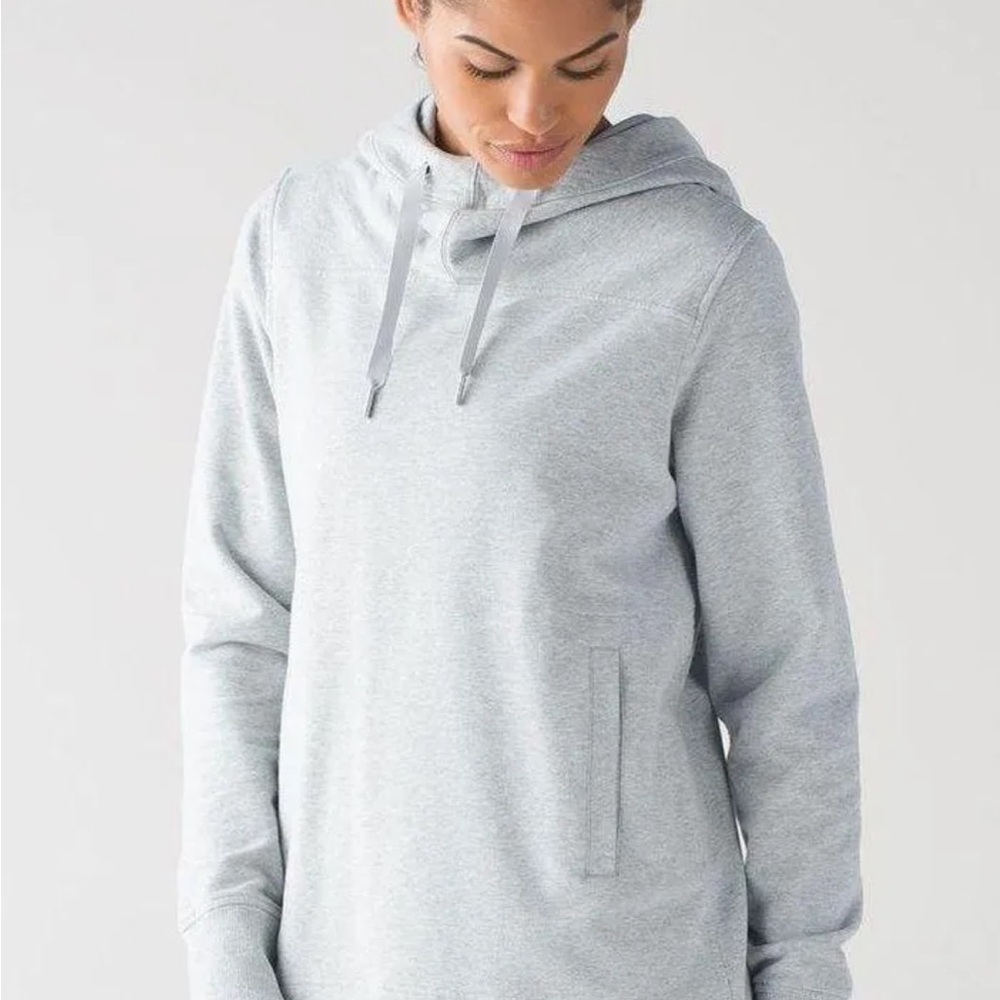 Lululemon Split Pullover Hoodie Sweatshirt Gray Womens